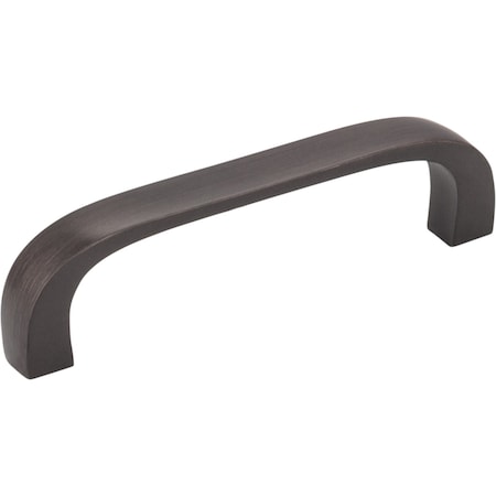 Elements 3" Center-to-Center Brushed Oil Rubbed Bronze Square Slade Cabinet Pull 984-3DBAC